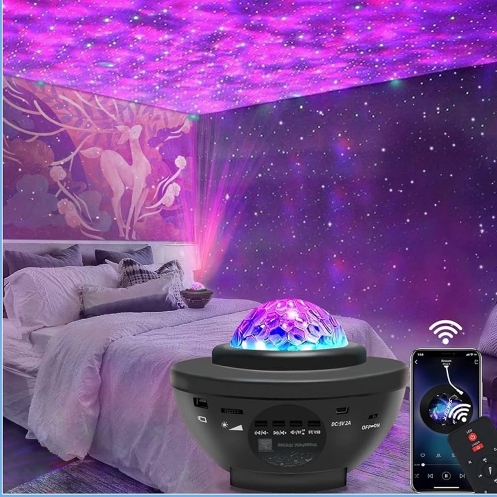 Starry Night Bluetooth Galaxy Projector with Remote